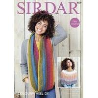 poncho and snood in sirdar colourwheel 8028