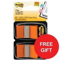 post it 25mm index flags orange 12 x 50 flags offer buy 2 and get