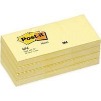 post it sticky notes canary yellow 100 sheets per pad 1 pack of 12
