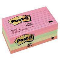 post it 76 x 127mm sticky notes lined assorted 5 x 100 sheets cape