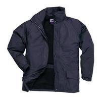 portwest arbroath jacket fleece lined two way zip with double storm