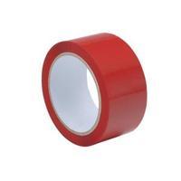 Polypropylene Tape 50mm x 66m Red Pack of 6 RCP50