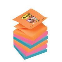 Post-it Super Sticky Z-Notes 76mm x 76mm Bangkok Collection Pack of 6