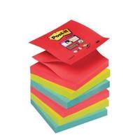 Post-it Super Sticky Z-Notes Bora Bora Collection Pack of 6 Pads