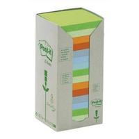 Post-it Sticky Notes Z-Notes Tower Recycled Pastel Assorted 16 x 100