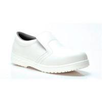 Portwest S2 Hygiene Slip-On Safety Shoes Self Cleaning Outsole White