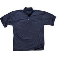 Portwest Polyester and Cotton Rib-Knitted Collar Polo Shirt Navy Large