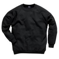 portwest polyester and cotton relaxed fit sweat shirt navy medium