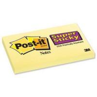 Post-It Super Sticky Notes Canary Yellow 12 x 90 Sheets 655-12SSCY