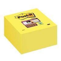 post it super sticky notes cube yellow 1 x 350 sheets 2028 s