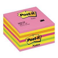 post it note cube 76x76mm neon 2028np