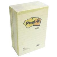 post it xxl lined notes 102 x 152mm canary yellow pack of 6 660