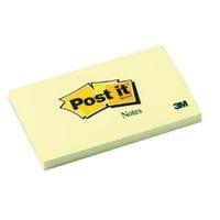 post it 76x127mm canary yellow notes pack of 12 655y