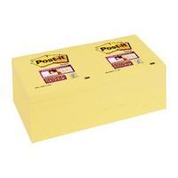 Post-it Super Sticky Note Canary Yellow 76x76mm Pack of 12 654-12SSCY