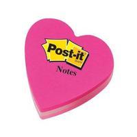 post it sticky notes 70x70 mm heart shaped mixed pink 1 x pack of 225