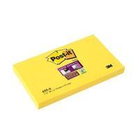 Post-it Super Sticky Notes 76x127mm Yellow 12 x Pack of 90 Sheets 655S