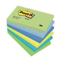 Post-it 655 Sticky Notes Repositionable 76x127mm Mint Rainbow Dreamy