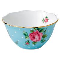 Polka Blue Ice Cream Bowl