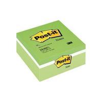 post it notes colour cube green 76 x 76mm 2040g