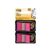 Post-it Index Dispenser Dual Pack Pink Pack of 100 680-BP2EU