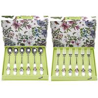 Portmeirion® Botanic Garden Pastry Forks (6) and Teaspoons (6)