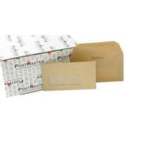 Postmaster Envelope 114x235mm Oversize DL Window 80gsm Gummed Manilla