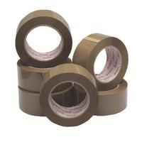 Polypropylene Packaging Tape 50mmx132m Brown Pack of 6 HP PB-480132-25