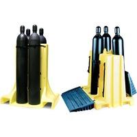 polyethylene freestanding cylinder rack stand for 6 cylinders