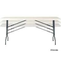 Polyfold Height Adjustable Folding Table 1220w x 600d x 640-740h