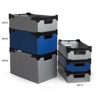 Polypropylene Stacker Boxes (pk 10) 300 h x 295 w x 465 d