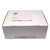 Post Office Postpak Large Parcel Box WhiteRed 891-5787 Pack of 20