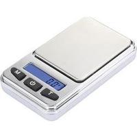 Pocket scales Basetech SJS-60008 Weight range 200 g Readability 0.01 g battery-powered Silver