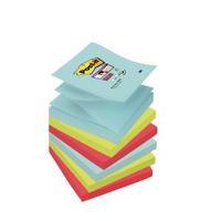 Post-it Super Sticky Z-Notes 76 x 76mm Miami Collection Pack of 6