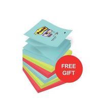 Post-It Super Sticky 76 x 76mm Z-Notes Super Strong Assorted Colours 6