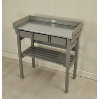 Potting Table and Garden Work Bench in Grey by Fallen Fruits