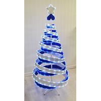 Pop Up Ribbon LED Christmas Tree (180cm) by Kingfisher