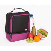 polar gear active 2 compartment lunch cooler raspberry