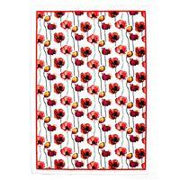 poppy tea towel