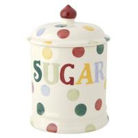 Polka Dot Text Sugar Storage Jar