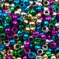 Pony Beads. Metallic. Pack of 1000