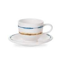 portmeirion coast coffee cup saucer x 4