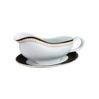 Portmeirion Metallic Gravy Boat & Stand