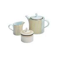 Portmeirion Metallic 3pc Teapot Set