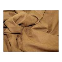 Polyester Suede Dress Fabric Tan