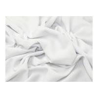 Polyester Microfibre Dress Fabric White