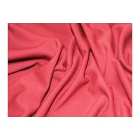 Polyester with Lycra Twill Suiting Dress Fabric Raspberry Red