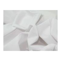 Polycotton Gabardine Dress Fabric White