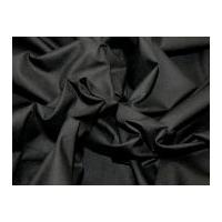Polycotton Gabardine Dress Fabric Black