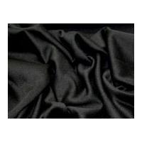 Polycotton Sweatshirting Dress Fabric Black