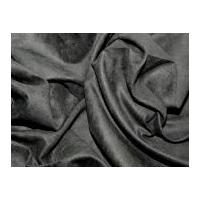 polyester suede dress fabric black